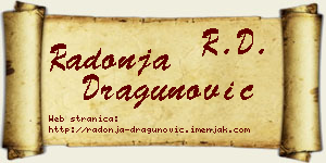 Radonja Dragunović vizit kartica